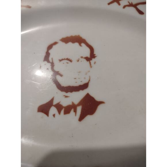 Vintage Abraham Lincoln Mayer China Beaver Falls PA Plate - Picture 2 of 4